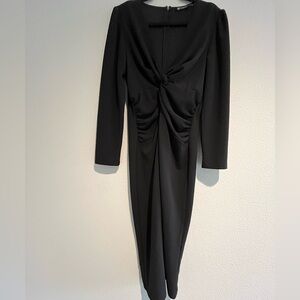 Chic Black Long Sleeve Dress